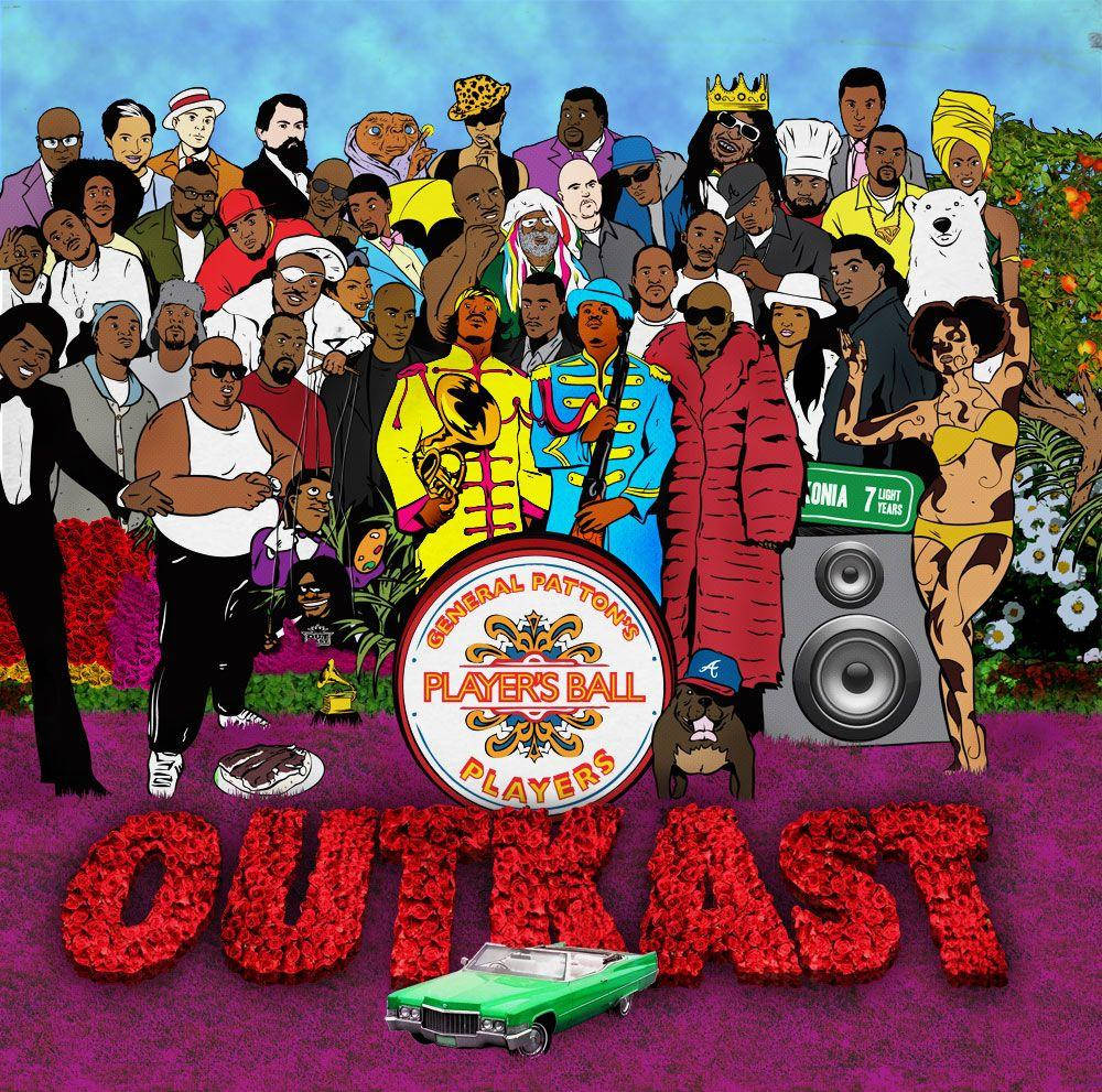 Outkast Player's Ball 1994 Song Art Background
