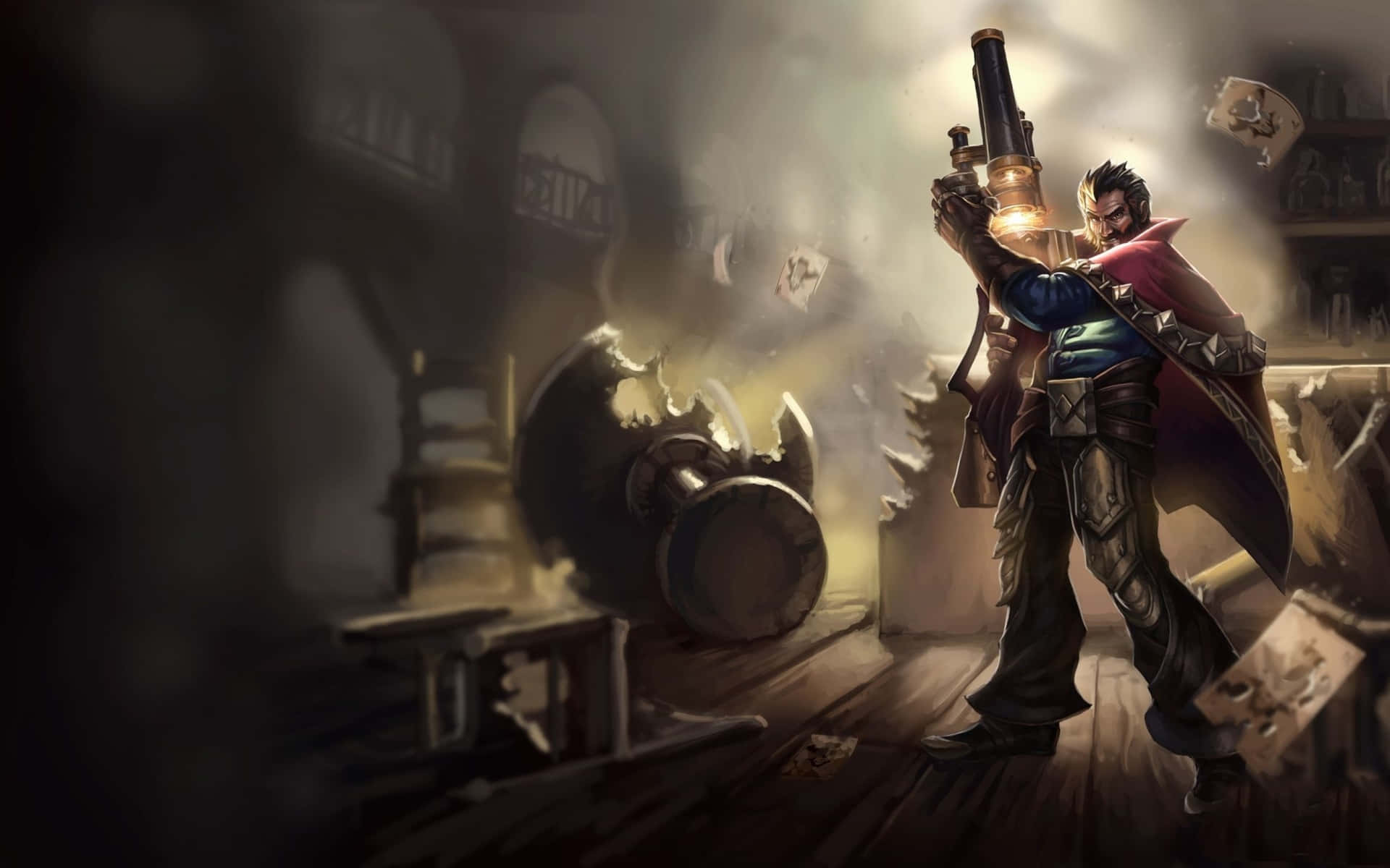 Graves League Of Legends Outlaw Character Wallpaper