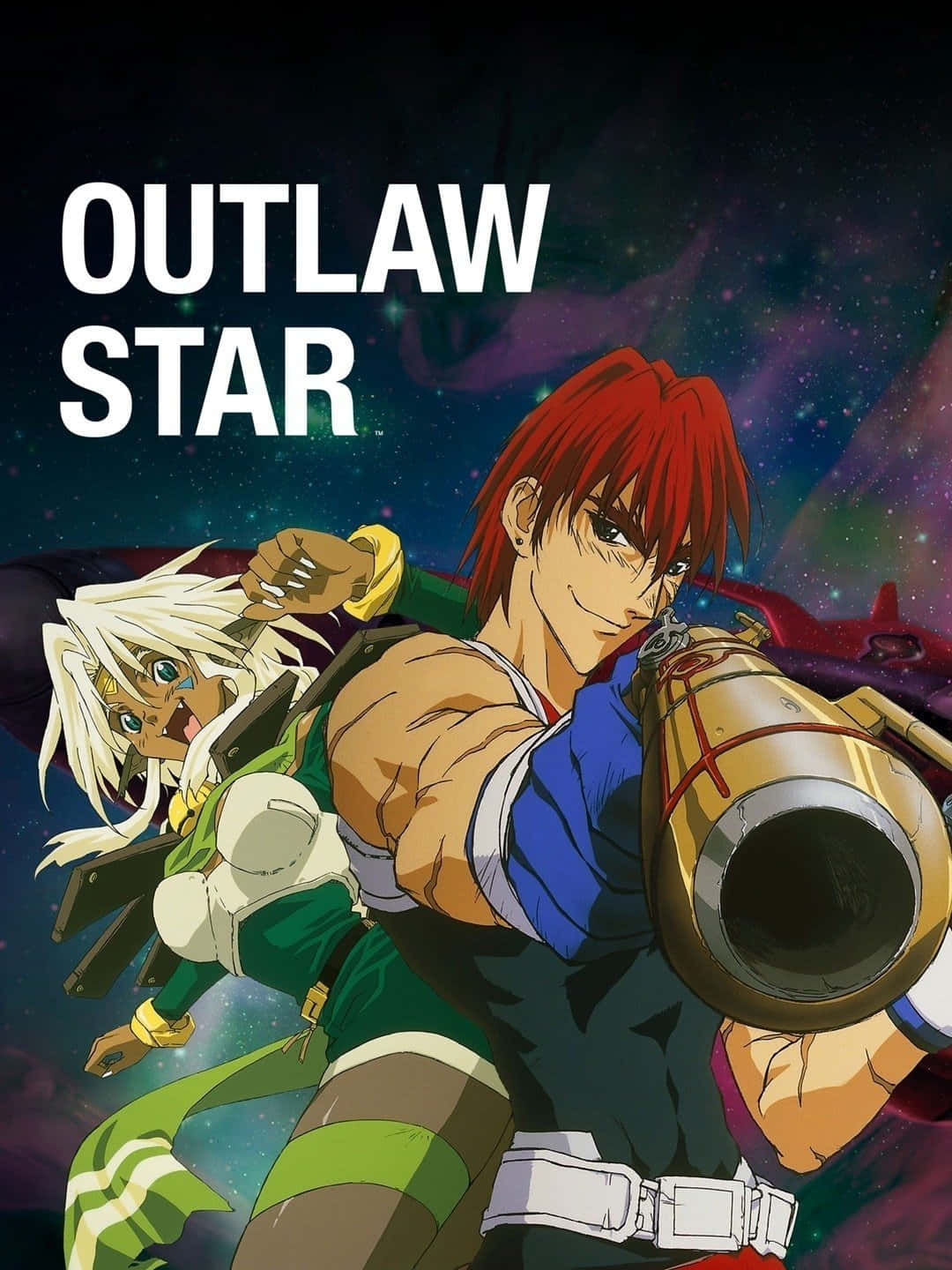 Aja and Melphina, two central characters of the 1998 anime series Outlaw Star Wallpaper