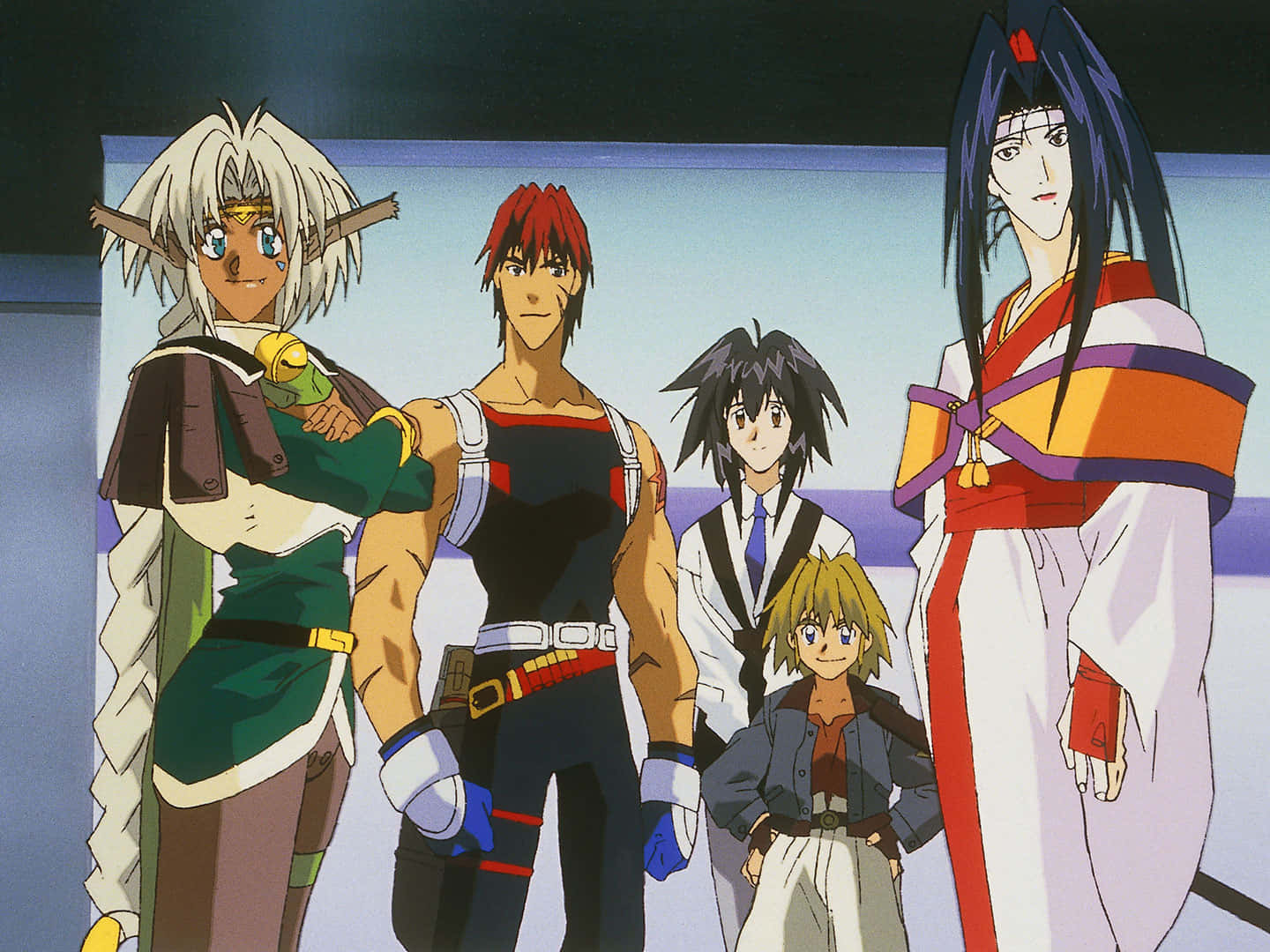 "Explore the Freedom and Excitement of Space in Outlaw Star!" Wallpaper