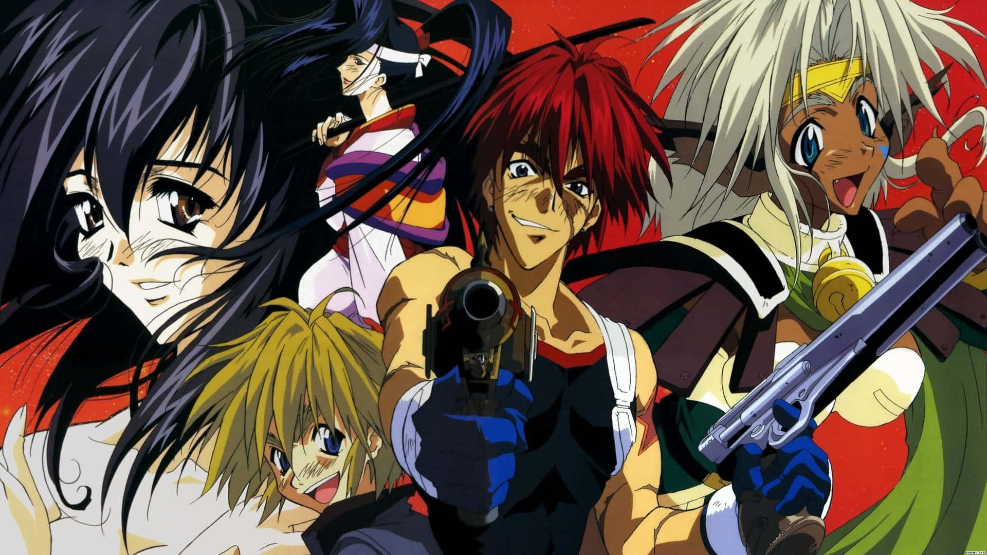 "Explore Outer Space with Outlaw Star" Wallpaper