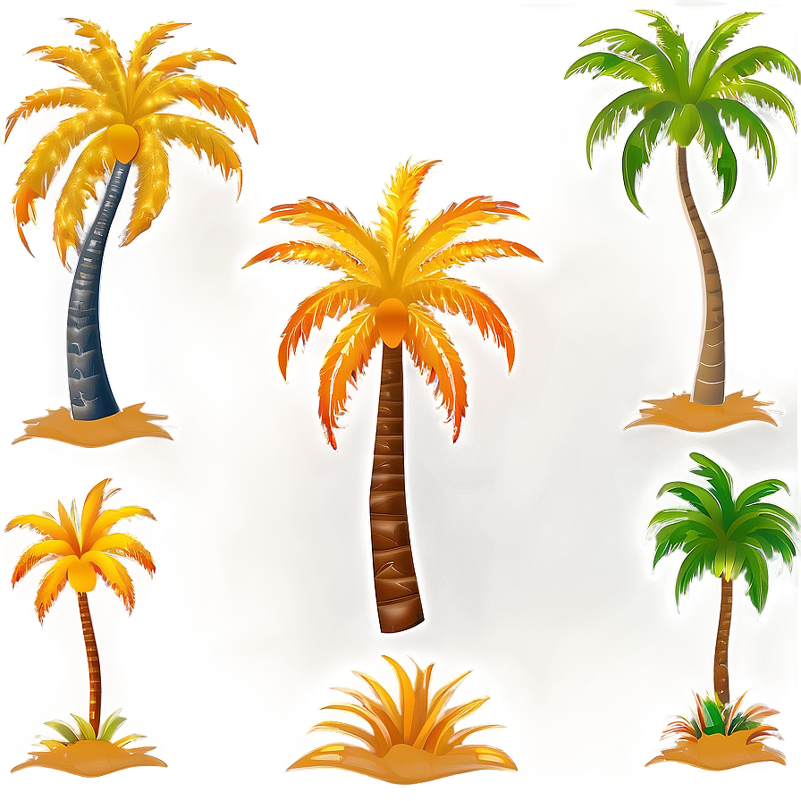 Outline Of Palm Trees Png 05042024 PNG
