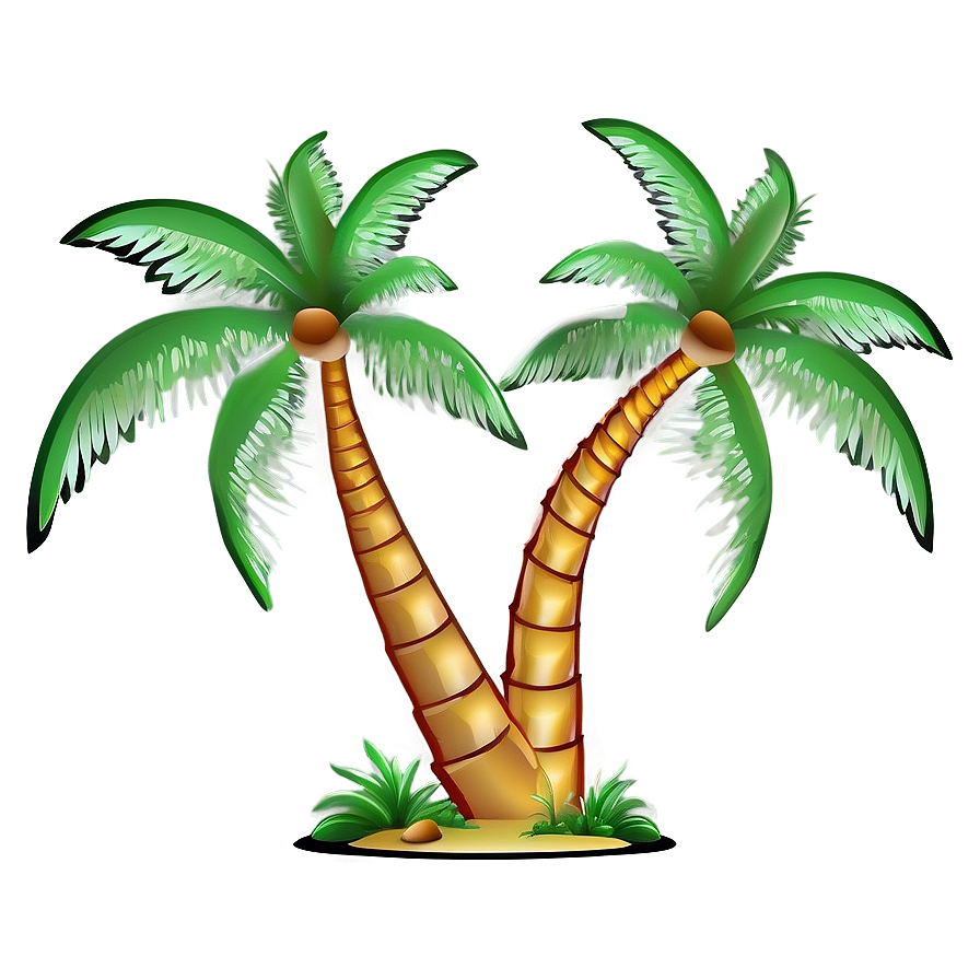 Outline Of Palm Trees Png Noj PNG