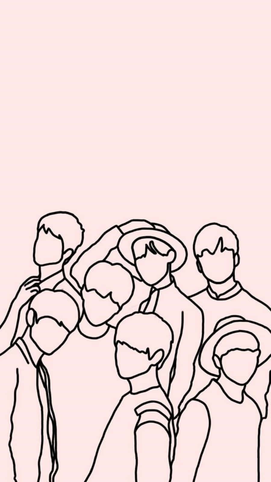 A Drawing Of A Group Of People