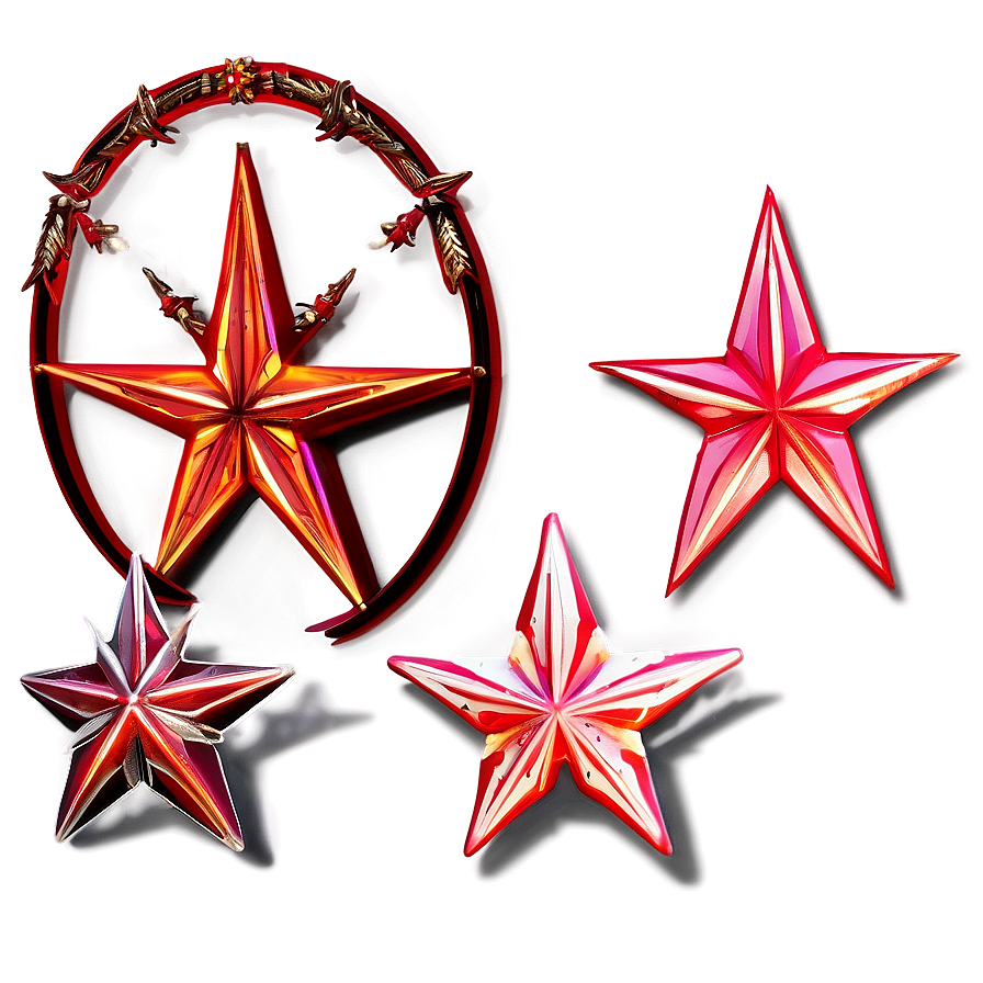 Outline Red Star Png 65 PNG