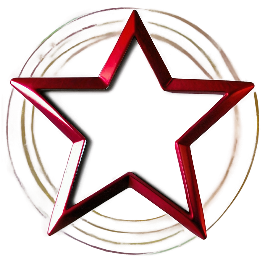 Download Outline Red Star Png Dkn31 | Wallpapers.com