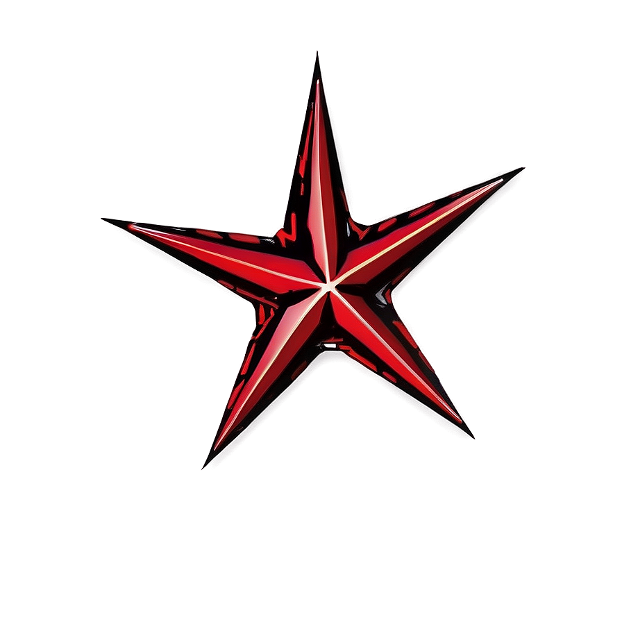Outline Red Star Png Era62 PNG