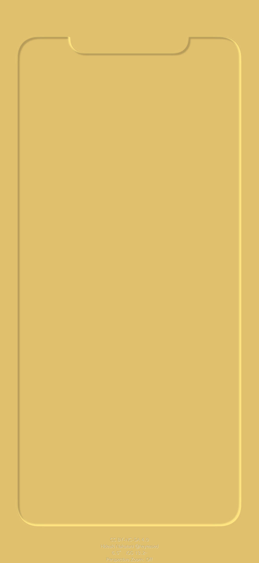 Outline 3d Mustard Yellow Display Iphone Wallpaper