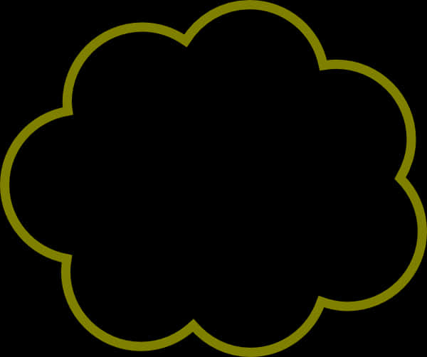 Outlined Cloud Icon PNG