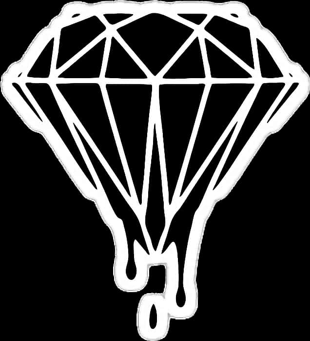 Outlined Diamond Graphic PNG