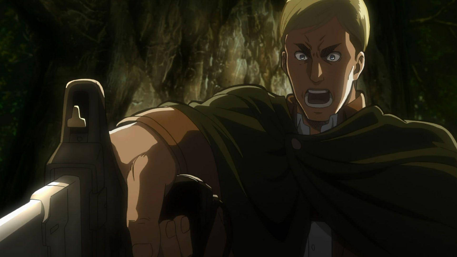Outrageous Erwin Smith Expression Wallpaper