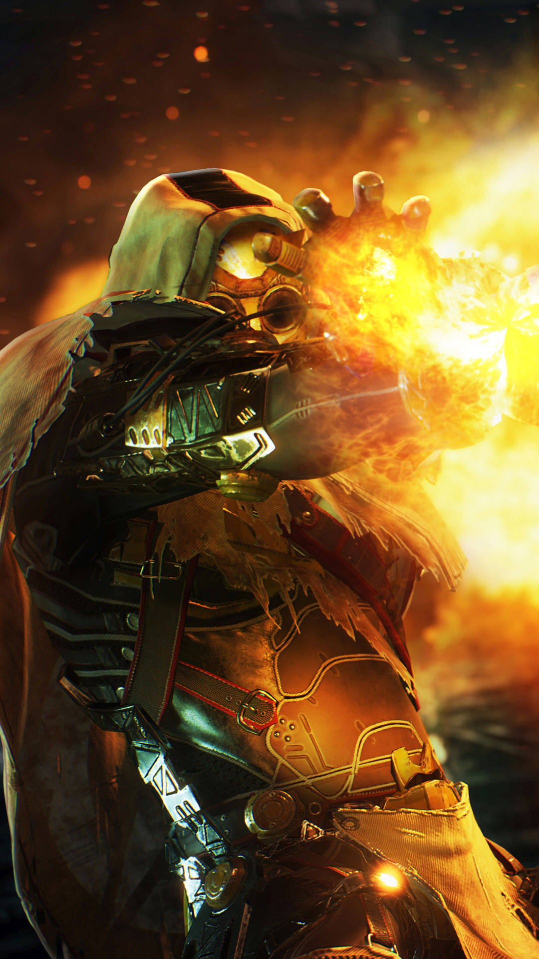 Bring the Fire with the Outriders Pyromancer Class. Wallpaper