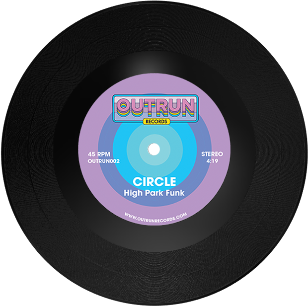 Outrun Records Vinyl Record PNG