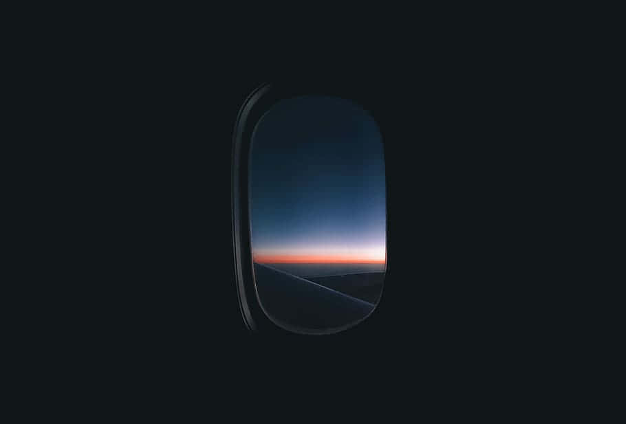Oval Airplane Window Wallpaper