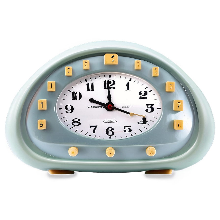 Oval Alarm Clock Png 05252024 PNG