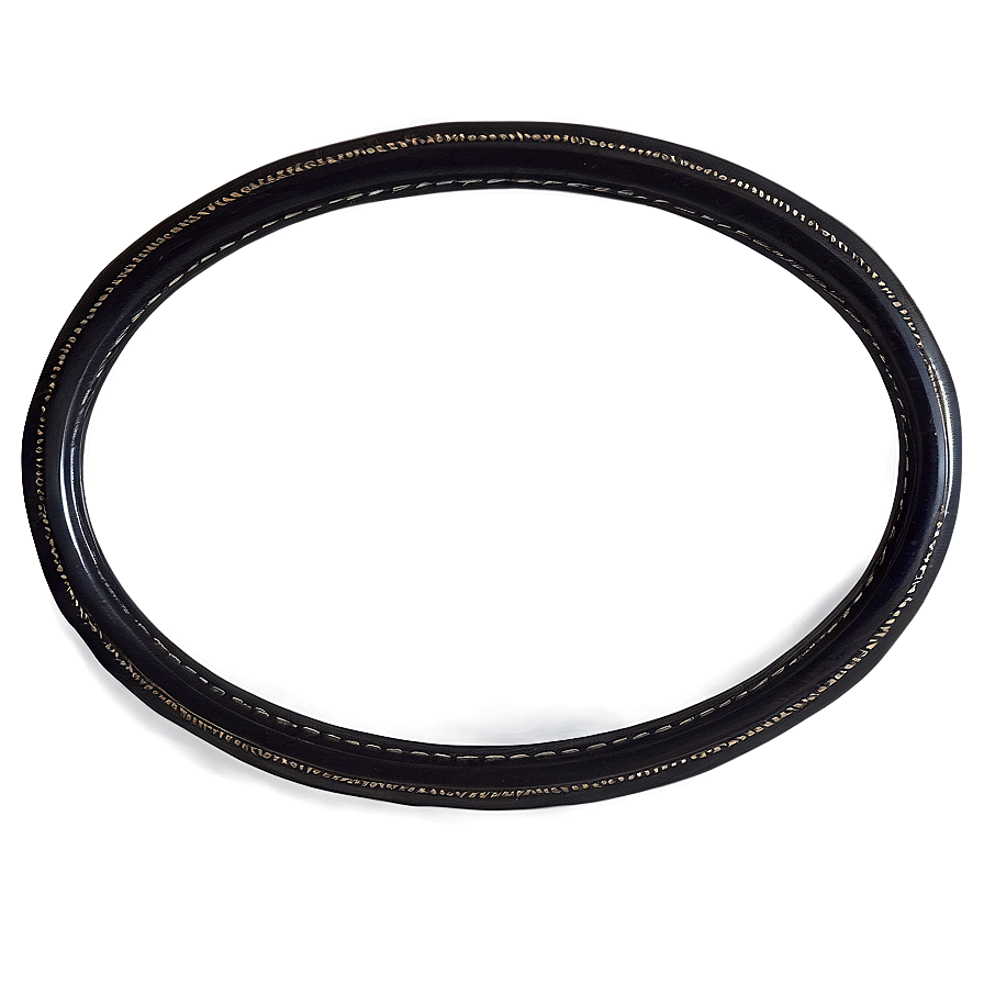 Oval Black Frame Png 05252024 PNG