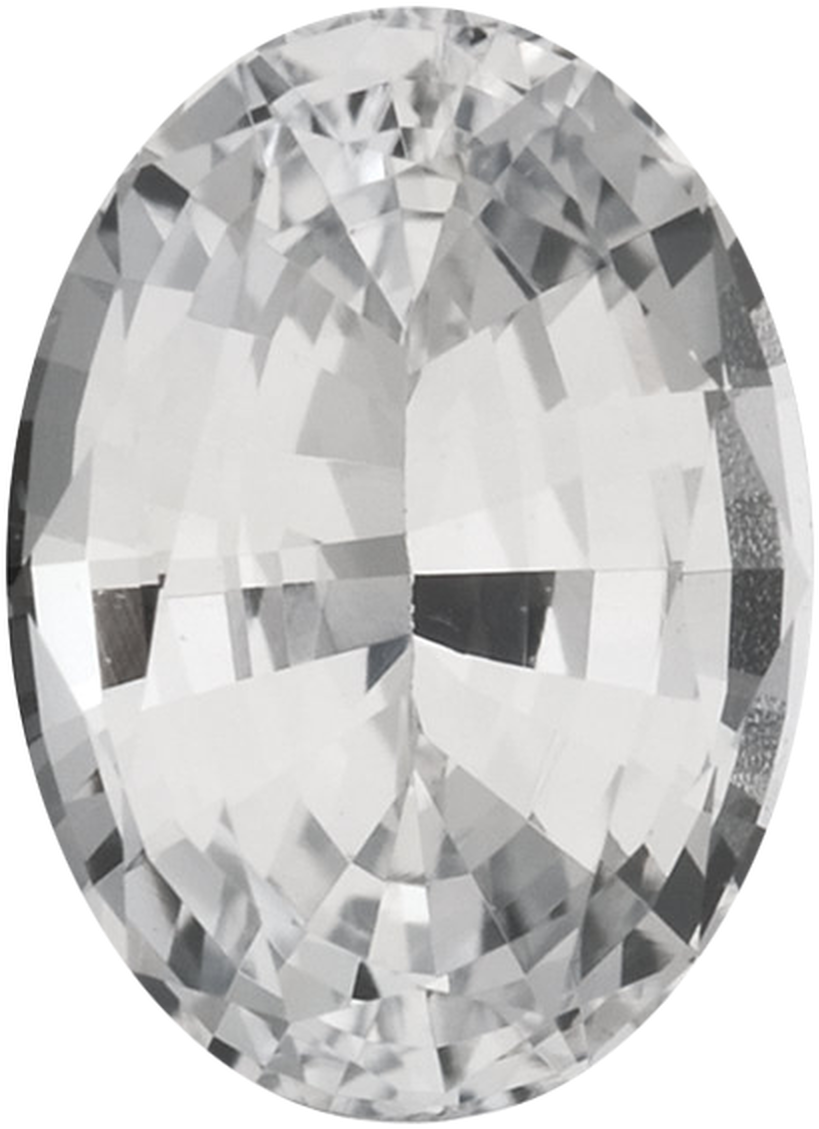Oval Cut Diamond Facets PNG