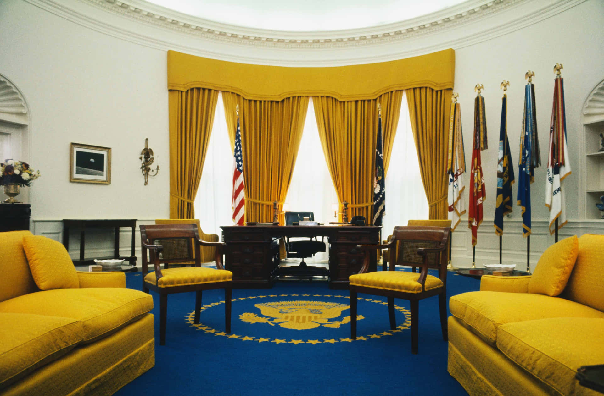 Oval Office Teams Background Wallpaper