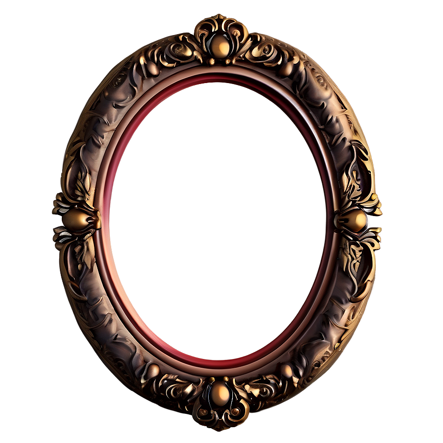 Oval Photo Frame Png 05252024 PNG