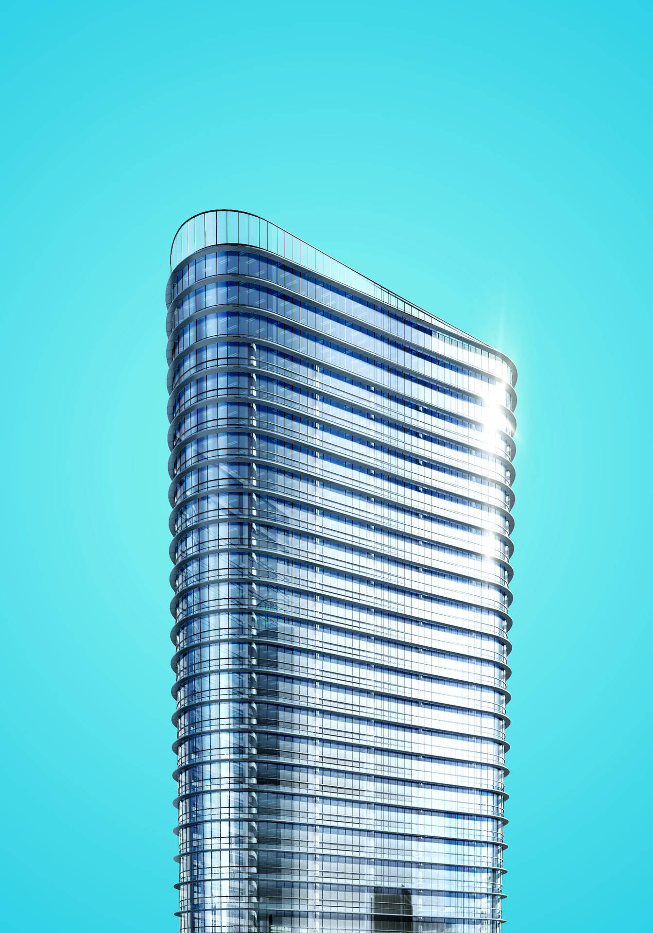 Oval-shaped Skyscraper Wallpaper