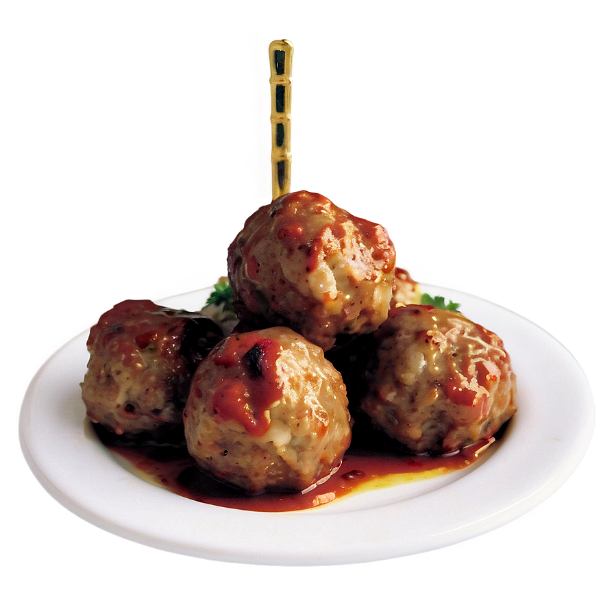 Oven-baked Meatball Plate Png 86 PNG