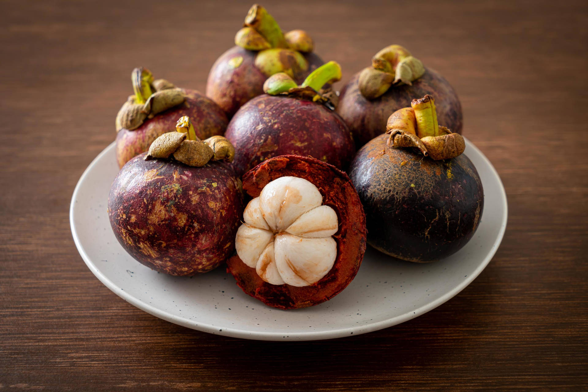 Over Riped Thai Mangosteen Fruit Picture