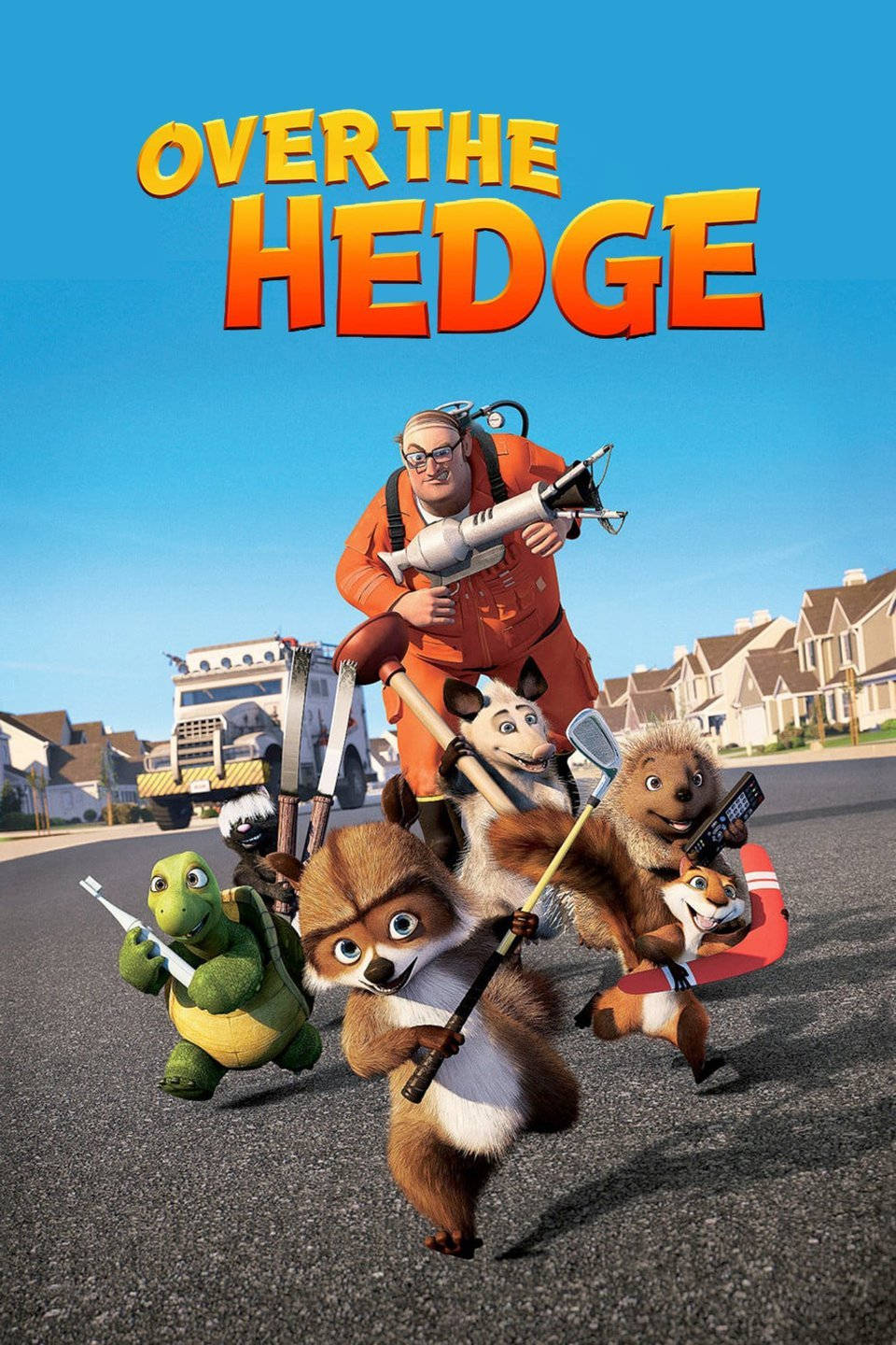 Over The Hedge Characters With Tools Poster Wallpaper