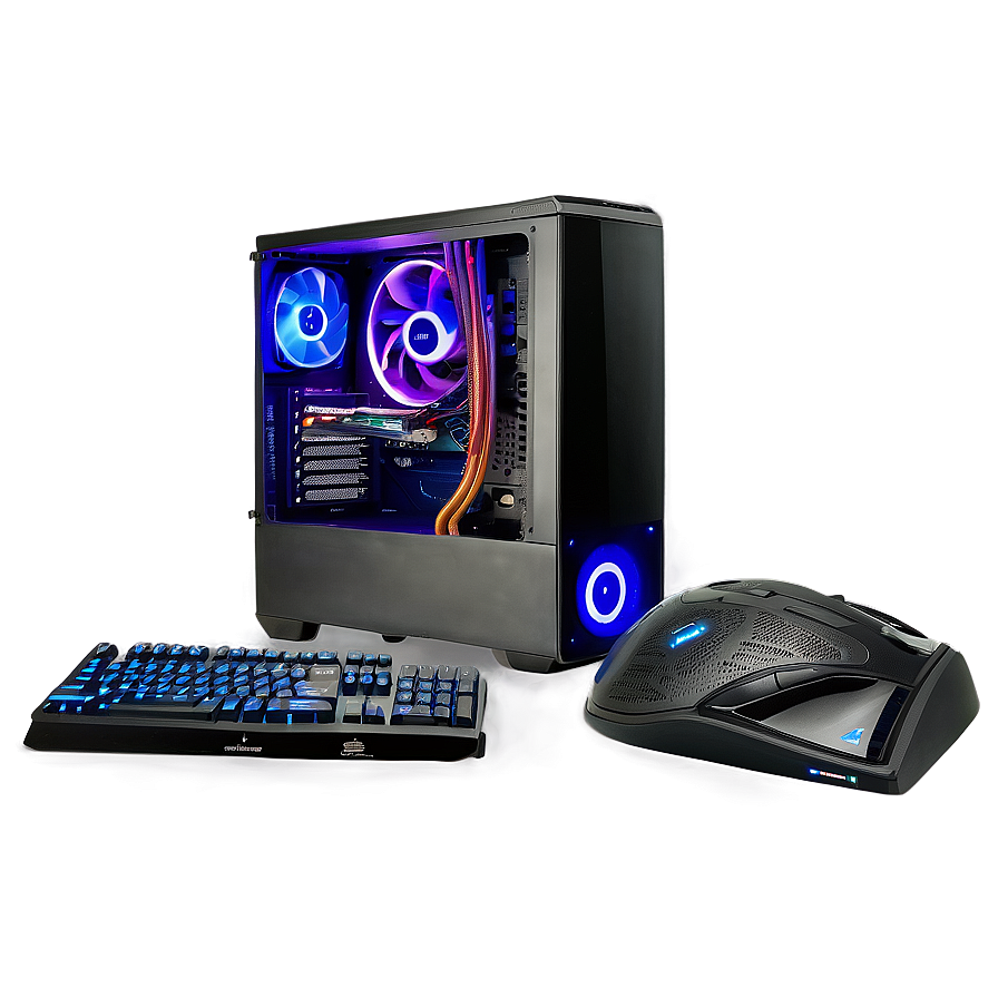 Overclocked Pc Setup Png Xyw69 PNG