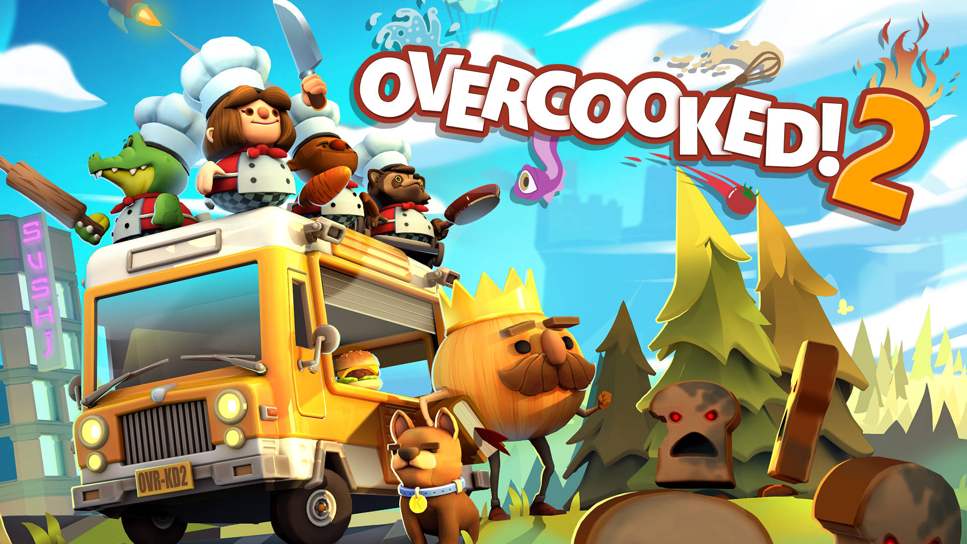 Overcooked 2 Game Cover Wallpaper
