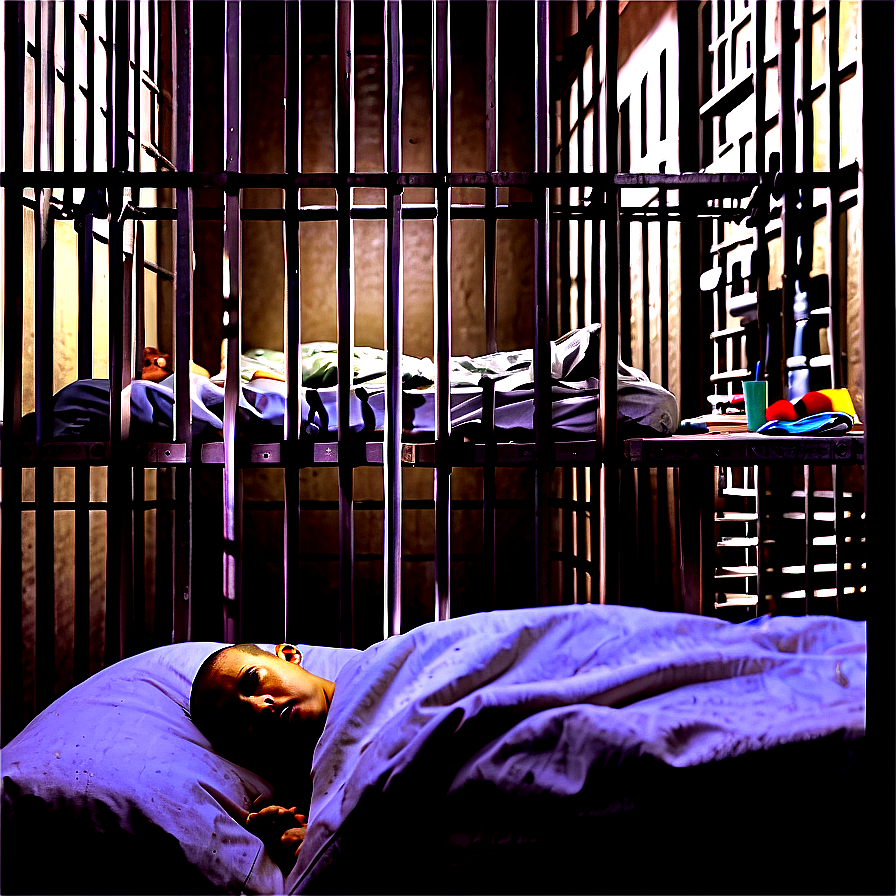 Overcrowded Prison Cell Png 06202024 PNG