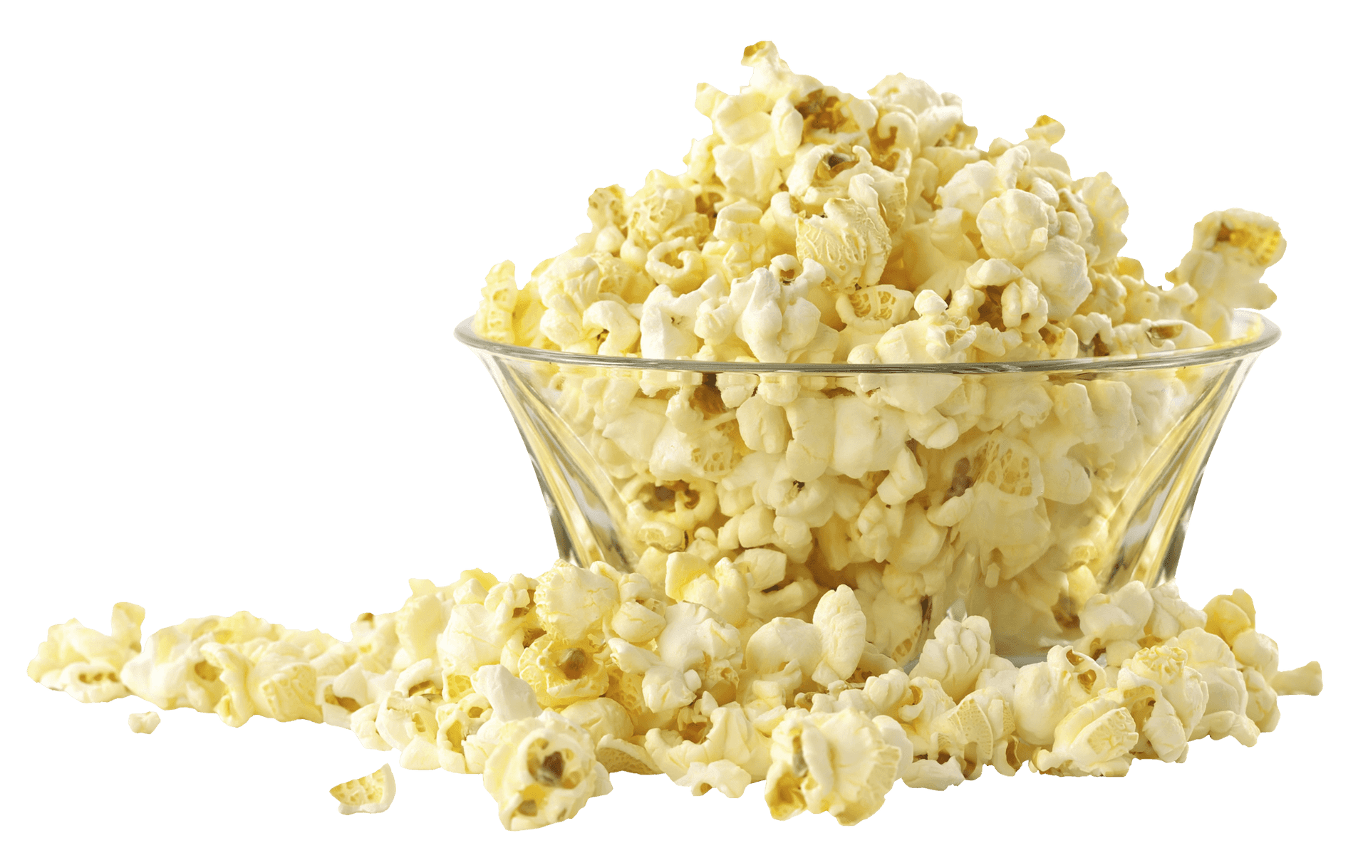 Overflowing Popcorn Bowl PNG