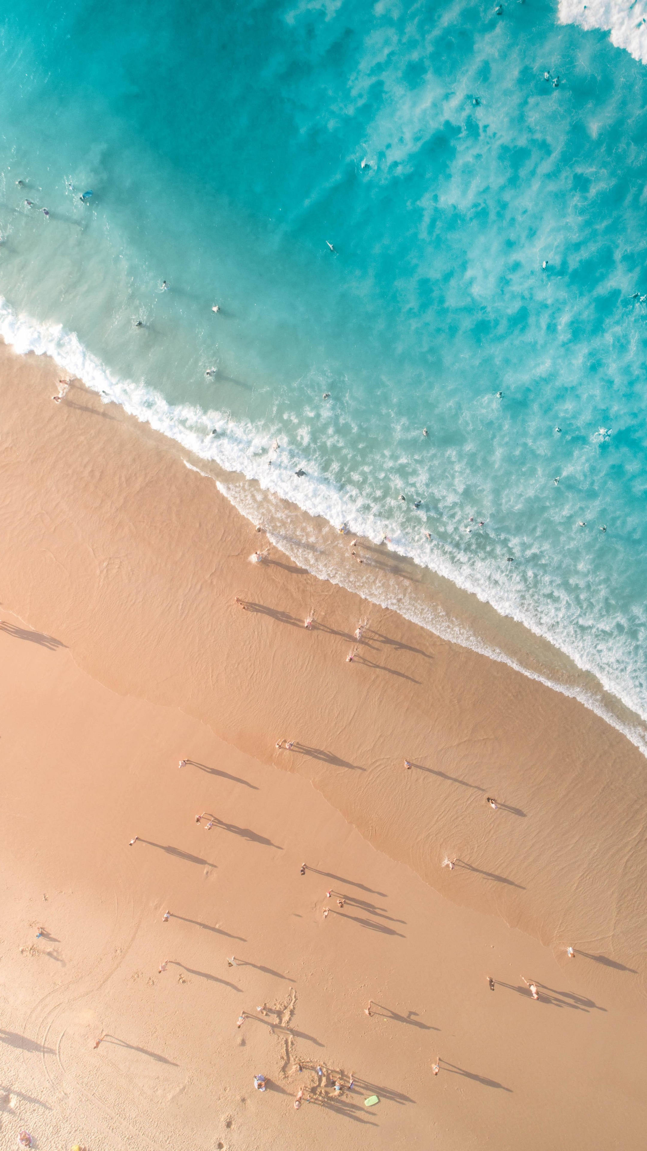 Overhead Beach Android Wallpaper