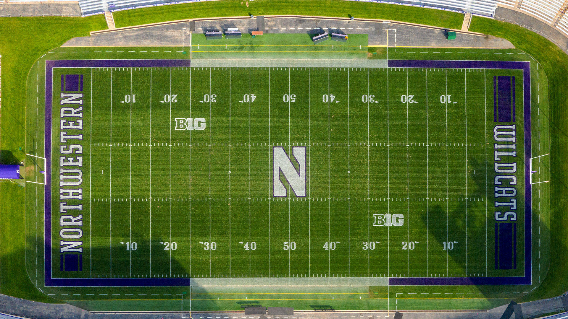 Overhead Northwestern University Field Wallpaper