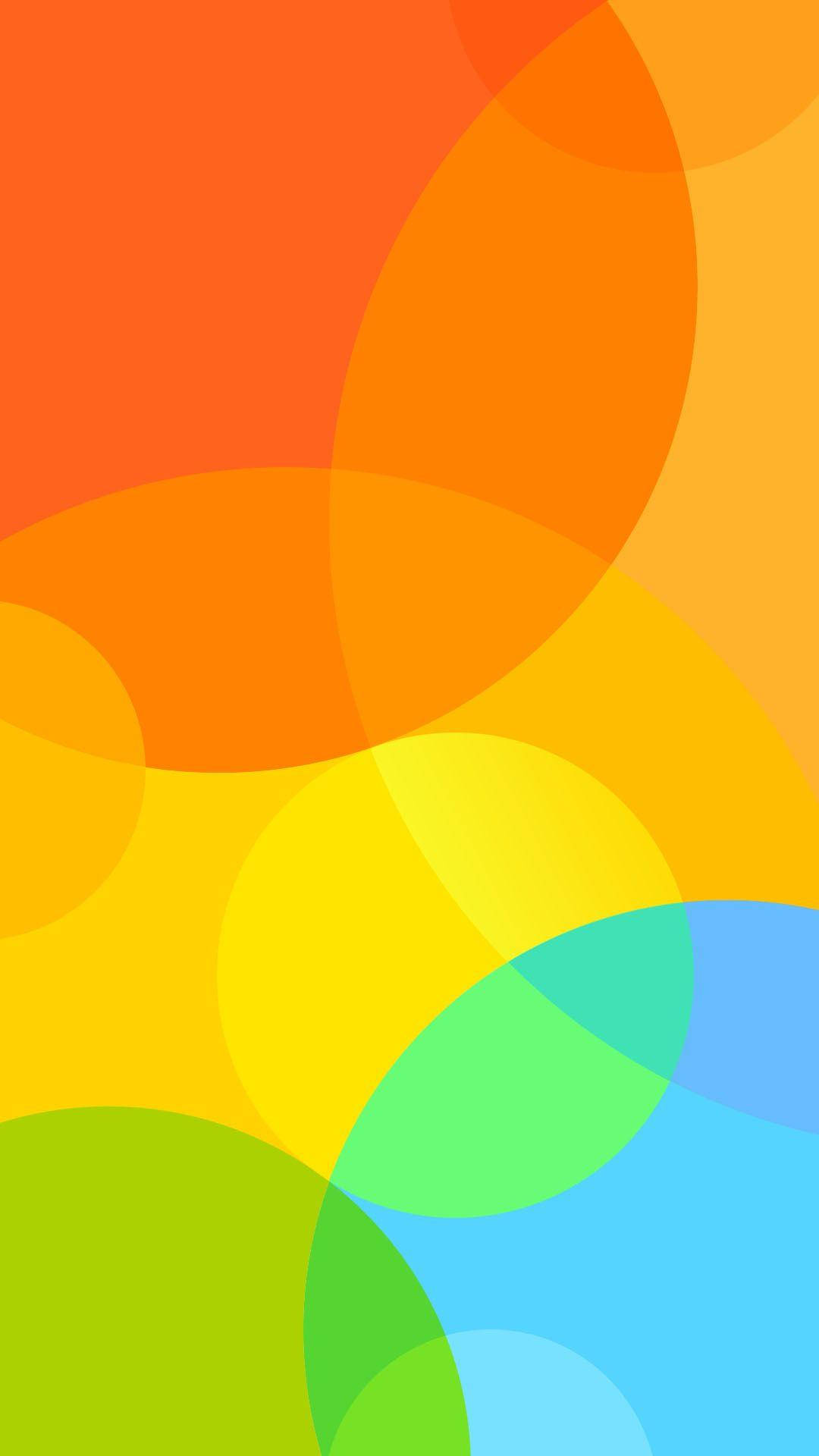 Overlapping Colored Circles Miui Wallpaper
