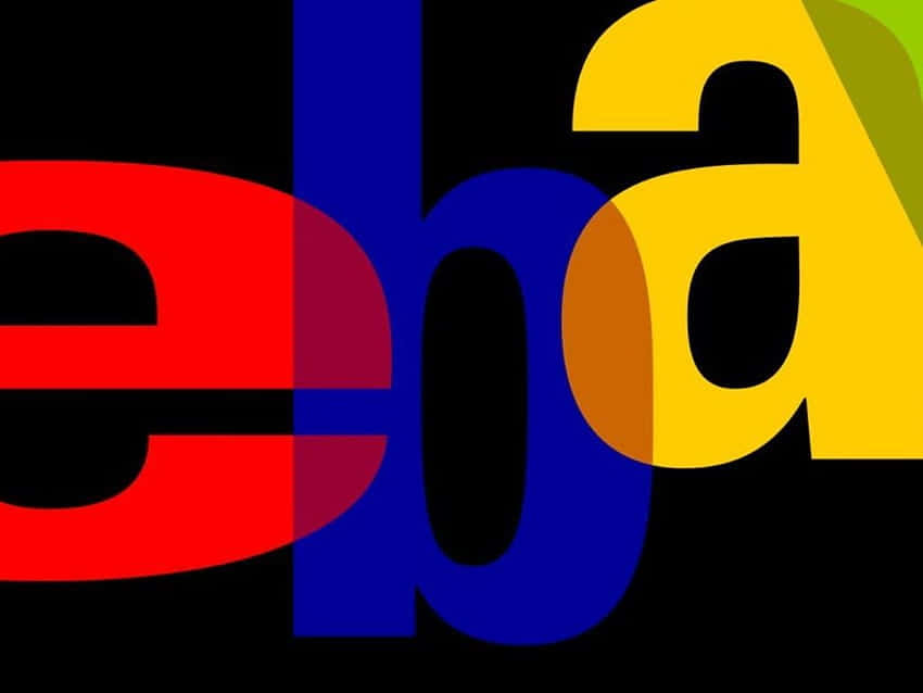 Overlappende eBay UK Logo Wallpaper
