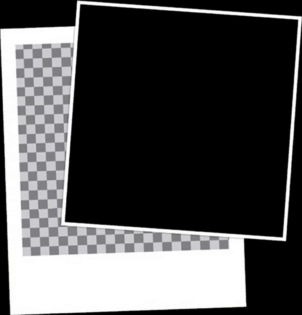 Overlapping Photo Frames Design PNG