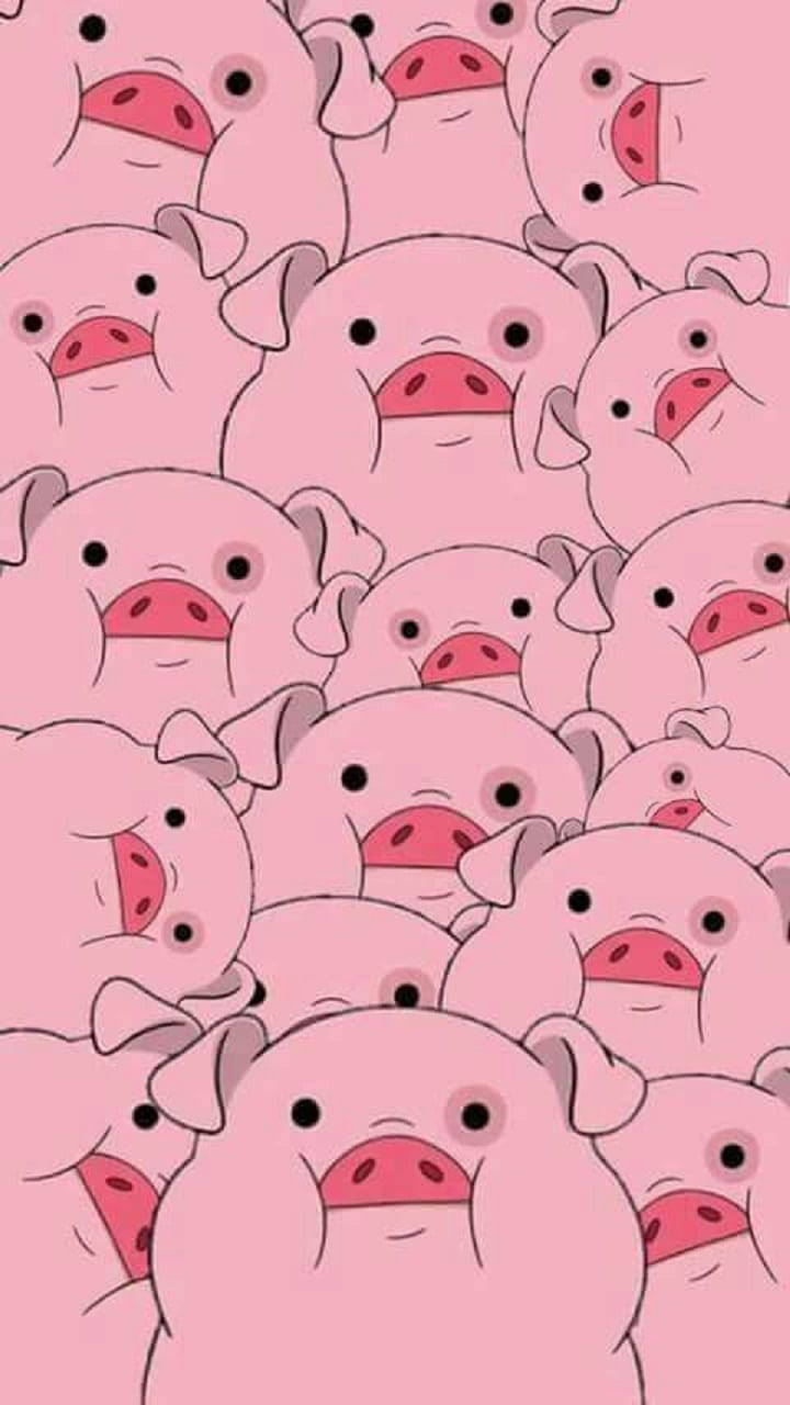 Overlapping Waddles Graphic Wallpaper