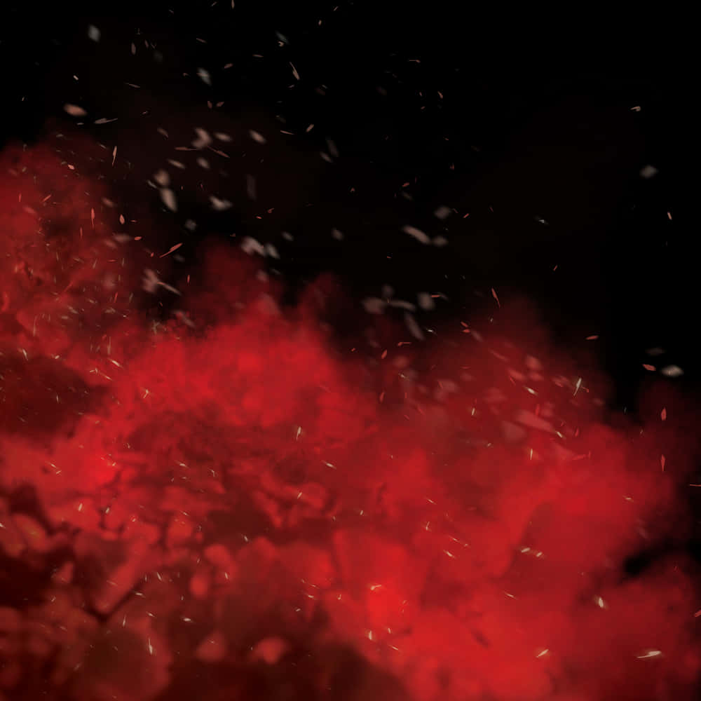 Red Powder Smoke Overlay Picture