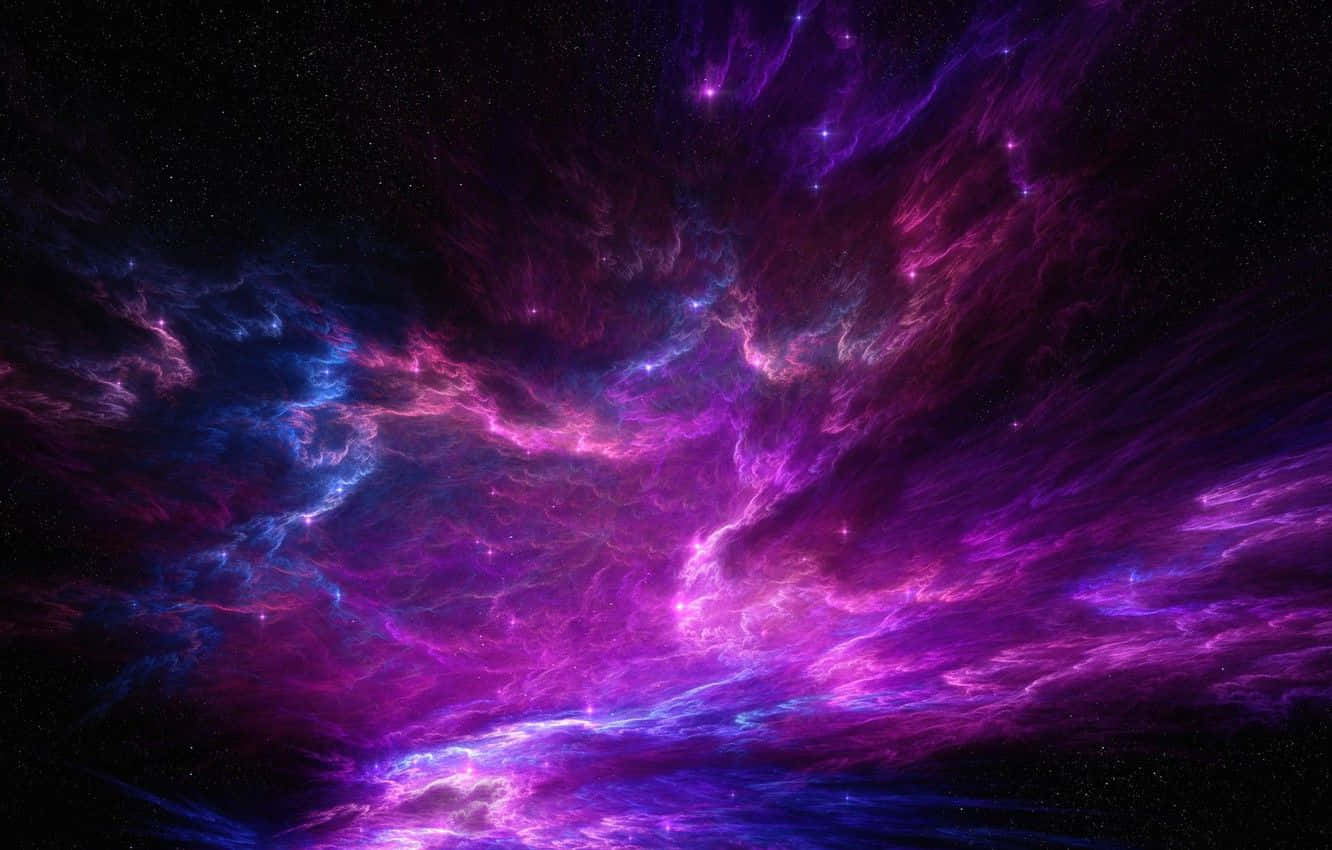 Lilanebulosa Galax Överlagring Bild