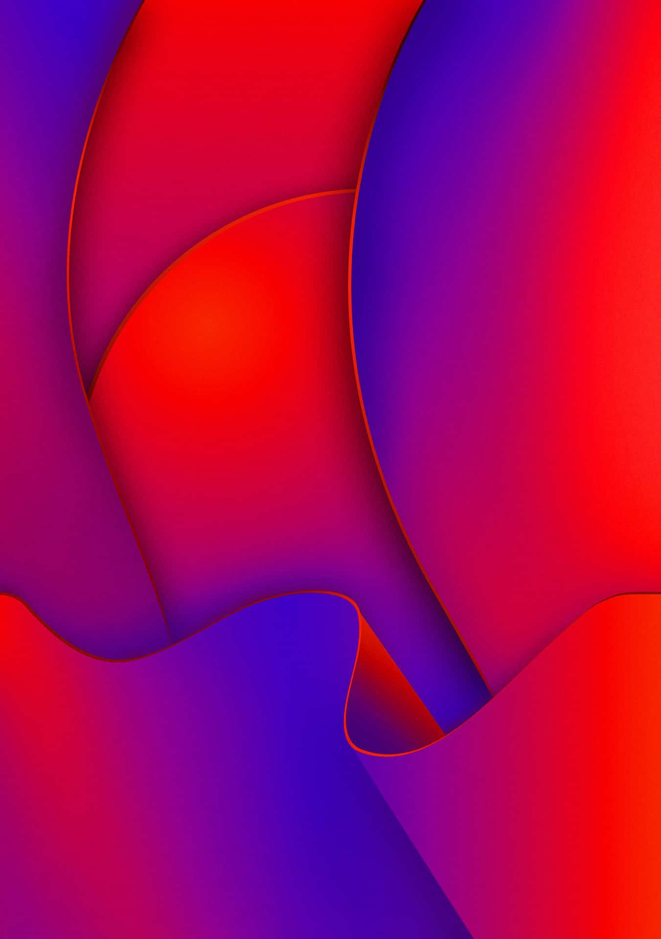 Purple And Red Abstract Overlay Picture