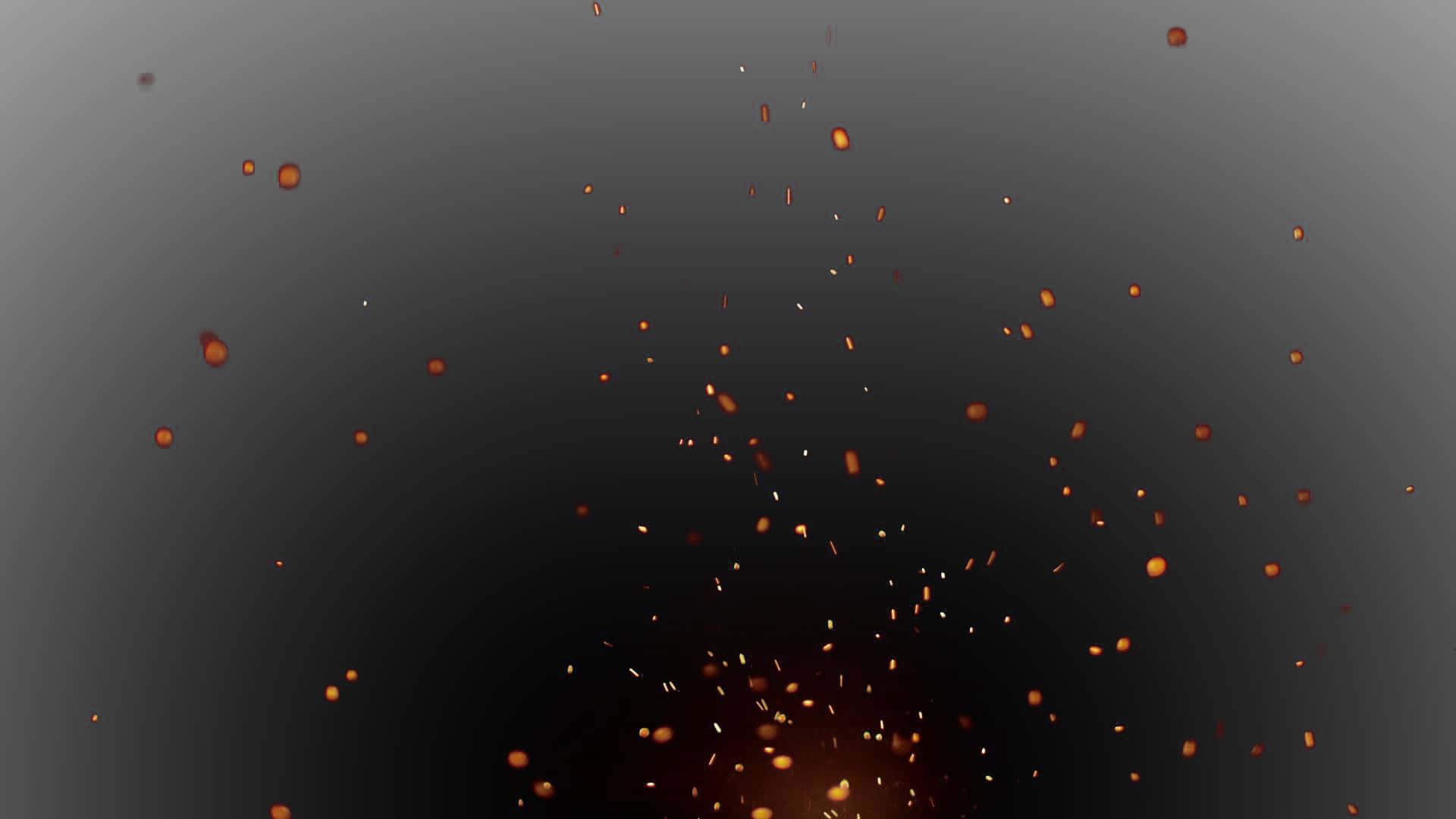 Blazing Fire Particles Overlay Picture