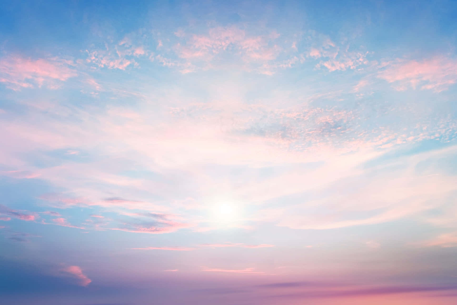 Pink And Blue Sky Overlay Picture