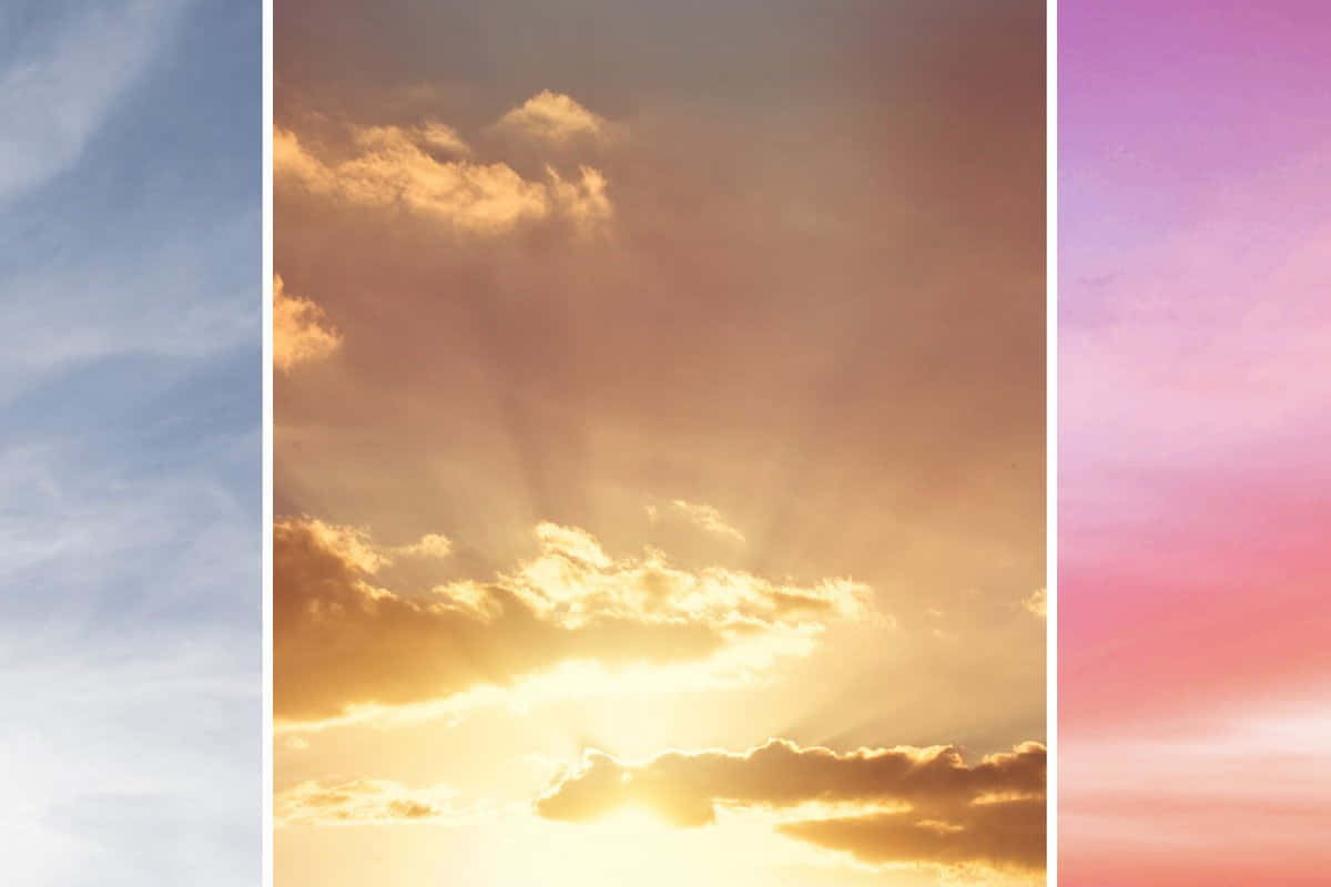 Bright Sunset Sky Overlay Picture