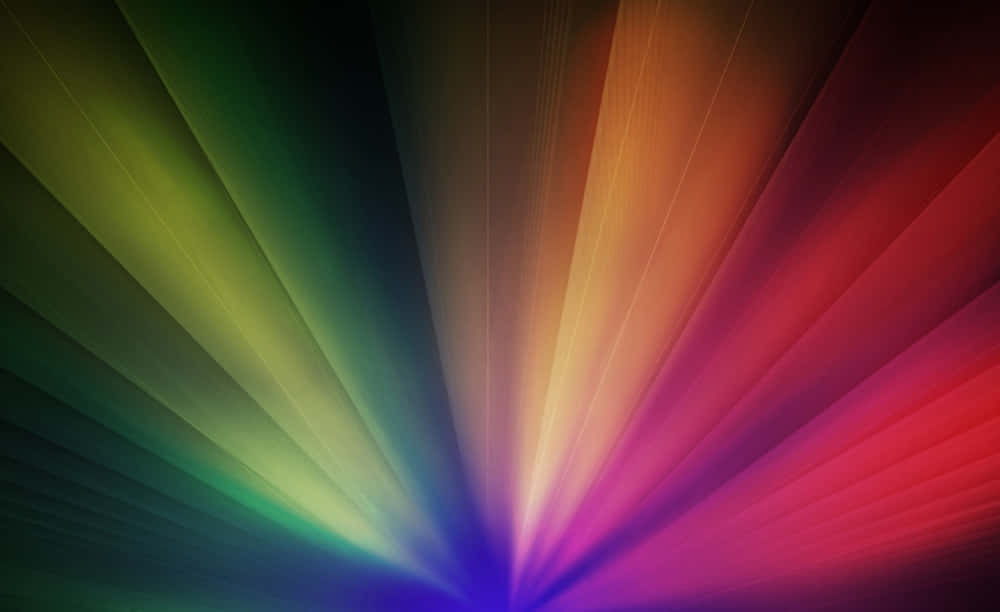 Rainbow Light Rays Overlay Picture