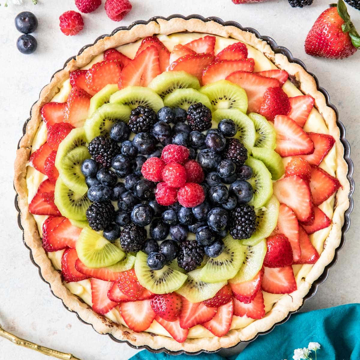 Overloaded Fruit Pie Tart Wallpaper