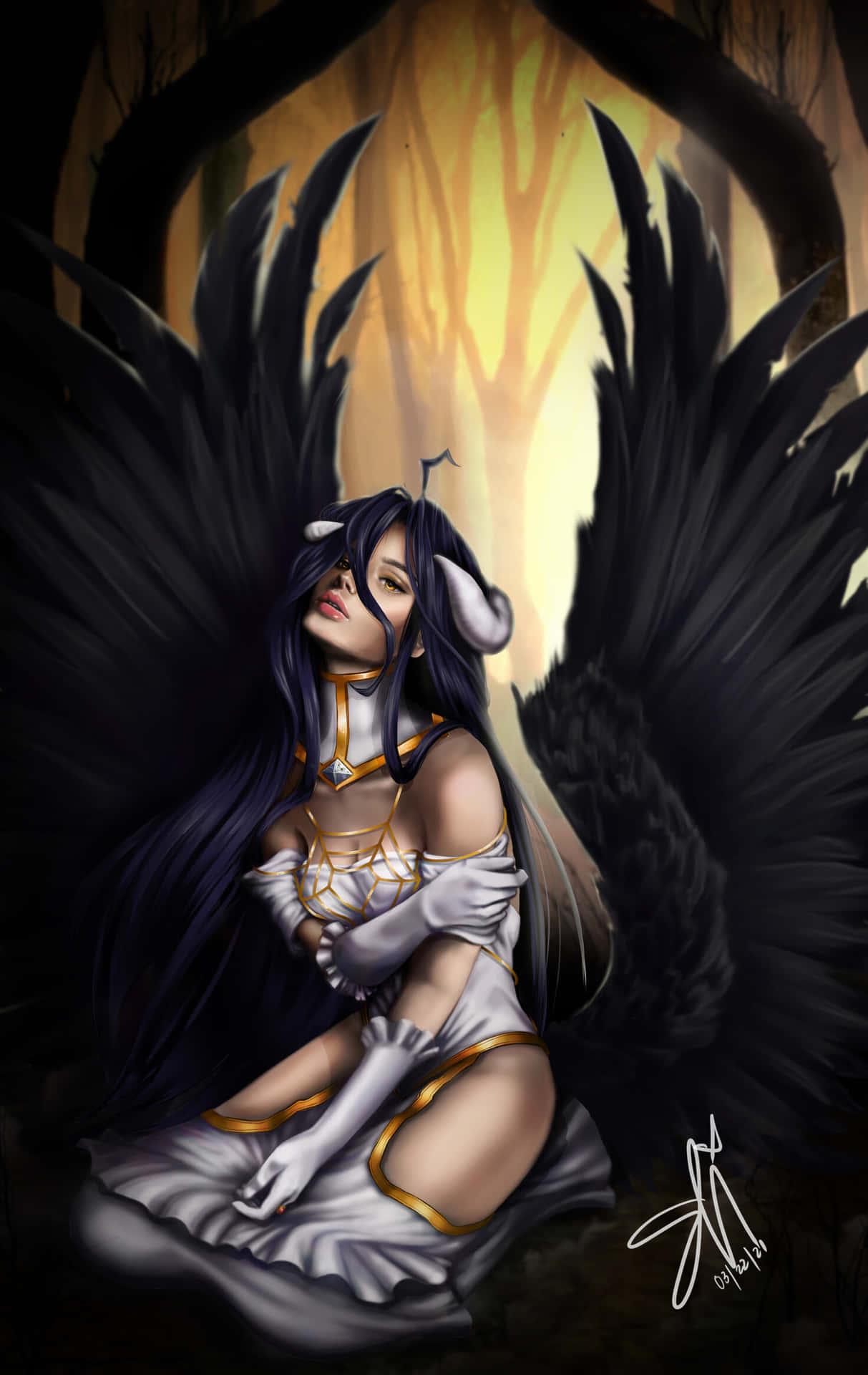 Overlord Black- Winged Albedo Picture