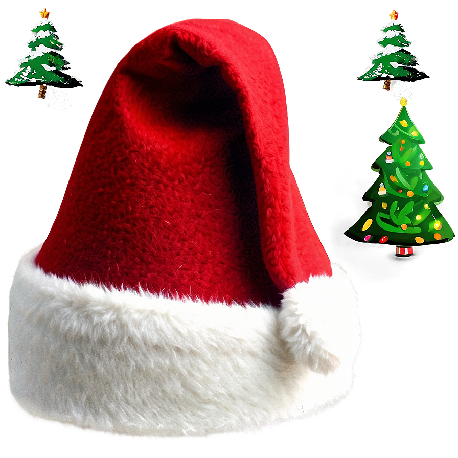 Oversized Christmas Hat Png Vlo PNG
