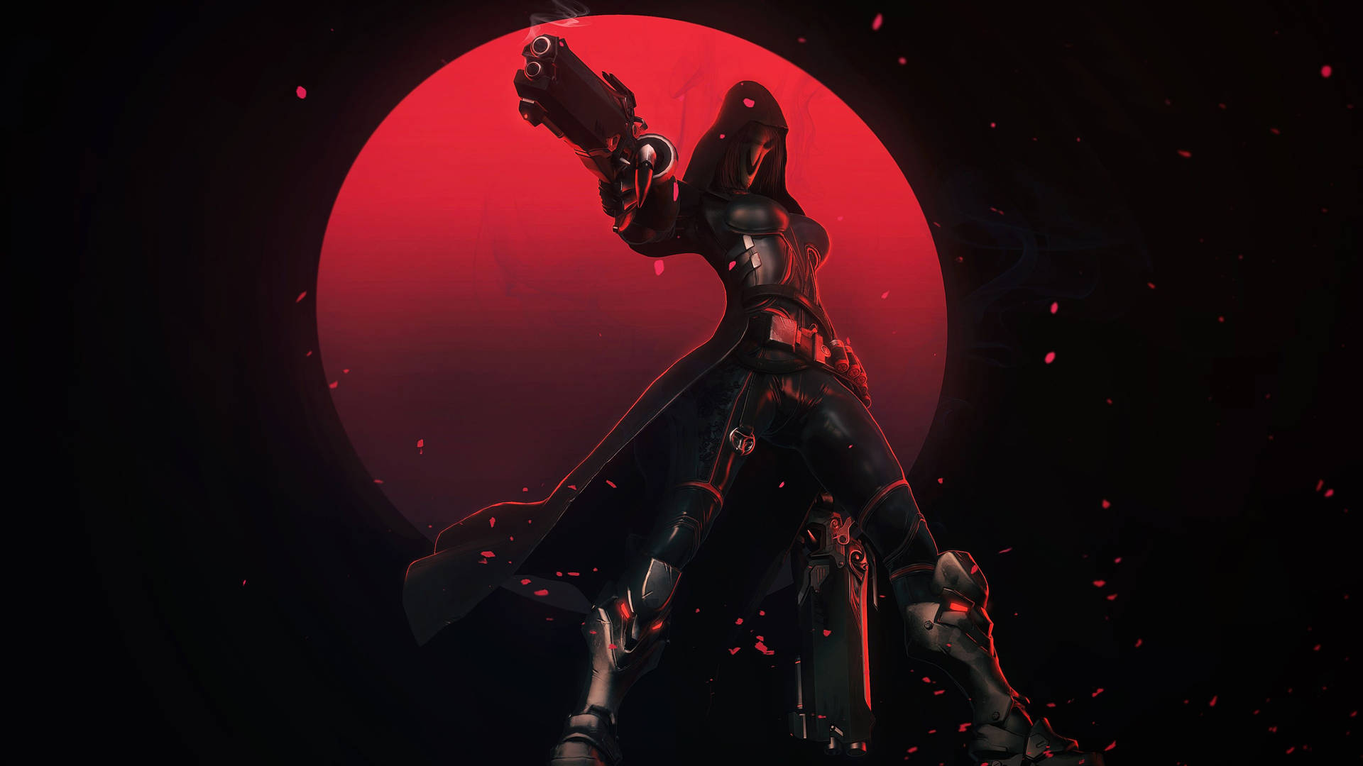 Overwatch 4k Reaper In Blood Moon Wallpaper