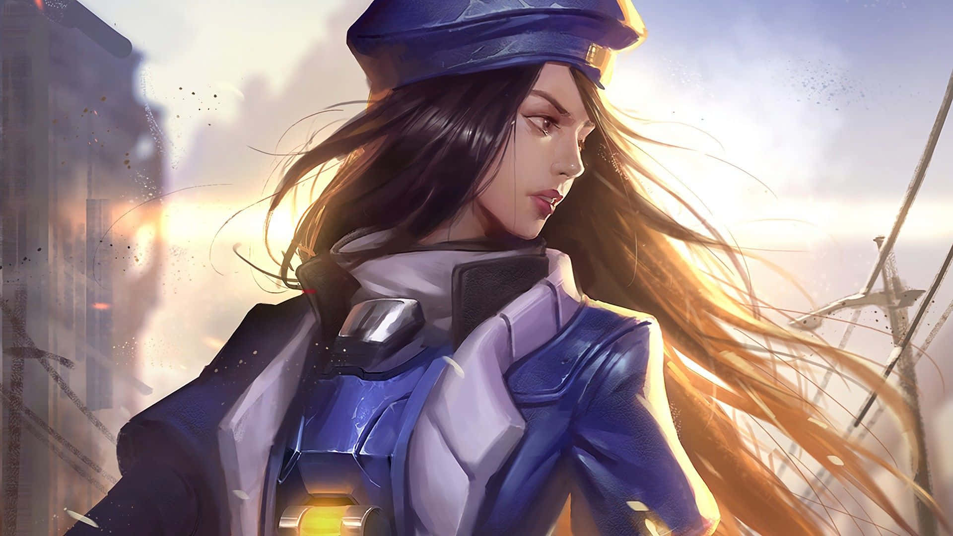 Overwatch's Ana: Fierce and Fearless Sniper Support Hero Wallpaper
