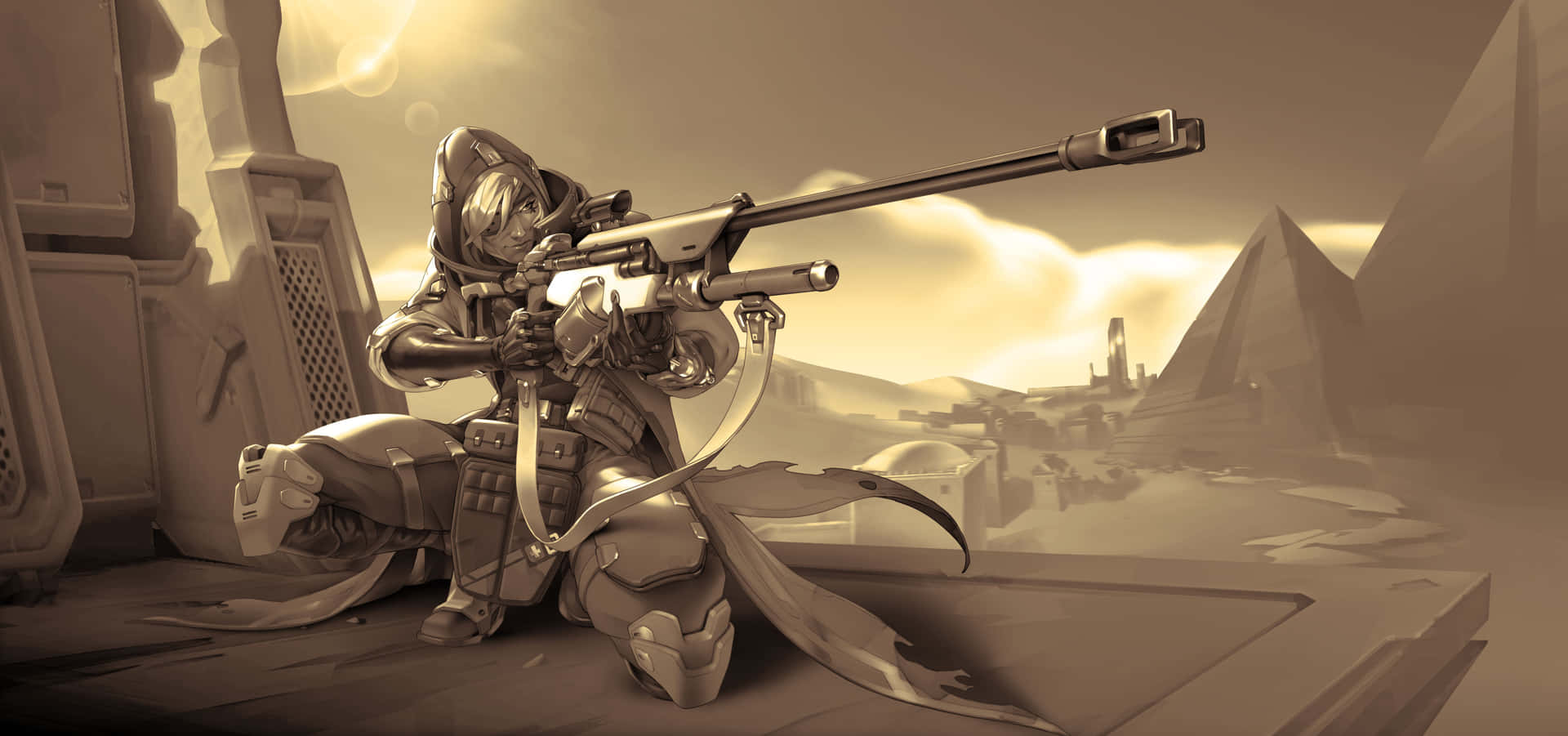 Overwatch Ana: Expert Sniper&Battle Healer Wallpaper